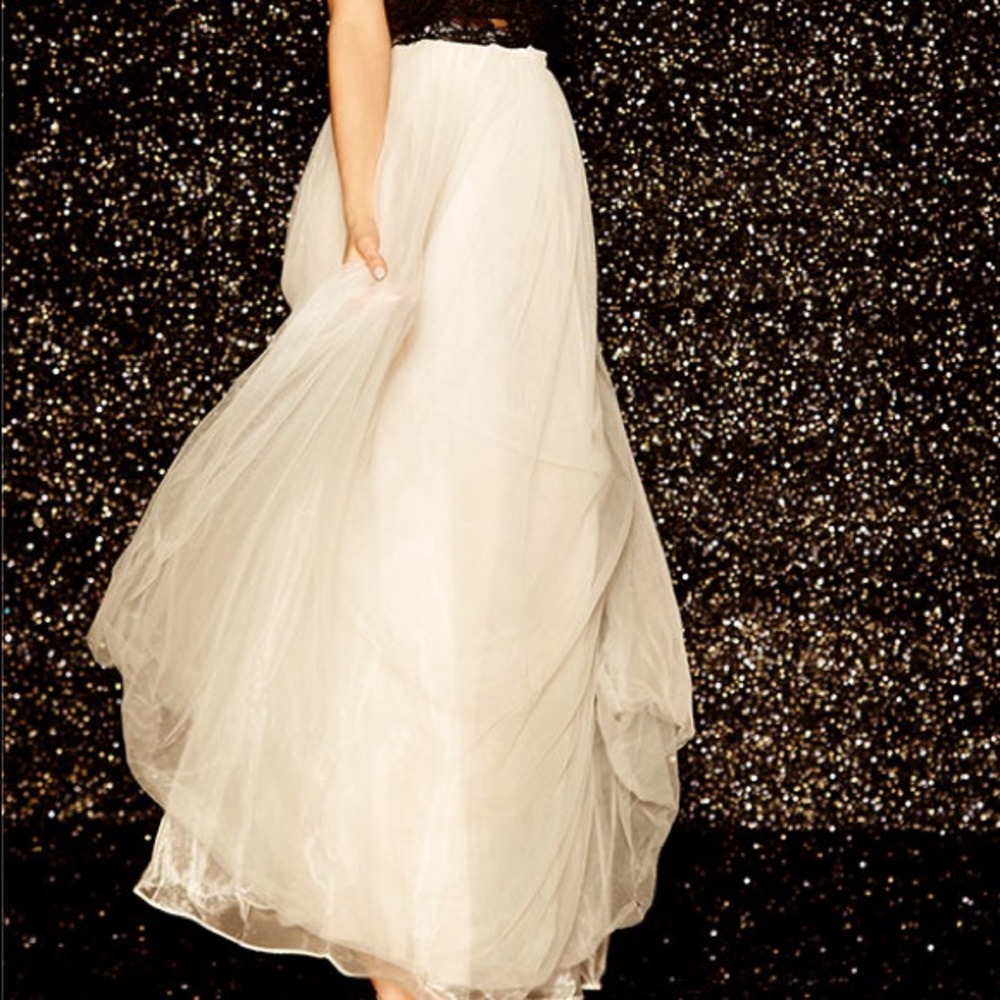 Tulle maxi skirt